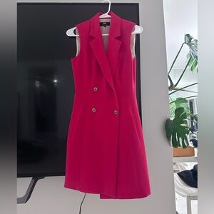 New! Red Sleeveless vest  Blazer Dress Sz 2-4